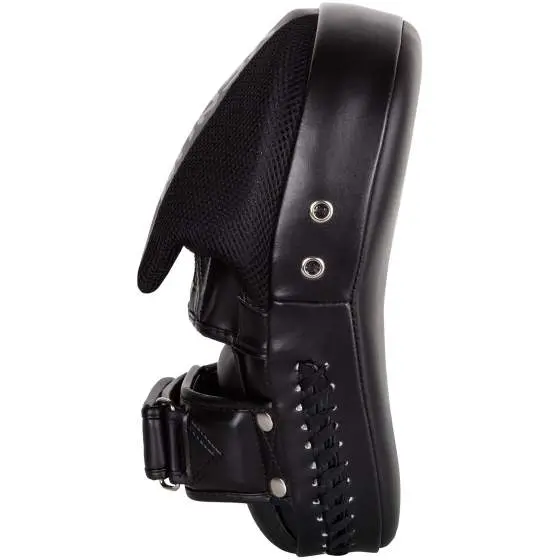 Venum Elite Big Focus Mitts in black and white color palette