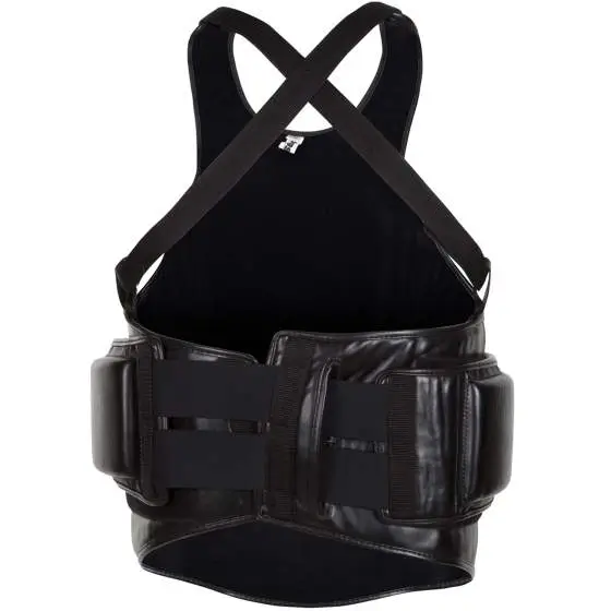 Venum Elite Body Protector Black White Red 3 Venum Elite Body Protector in a studio setting