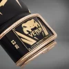 Venum Elite Boxing Gloves Black Gold 2 Venum Elite Boxing Gloves - Black/Gold in Black/Gold — graphic close‑up