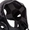 Venum Elite Iron Headgear Head Guard in black and white