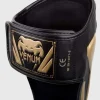 Venum Elite Standup Shin Guards in black and white color