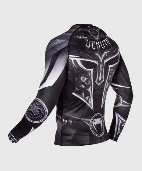 Venum Gladiator 3 0 Long Sleeve Rash Guard Black White 4 Venum Gladiator 3.0 Long Sleeve Rash Guard in black and red design