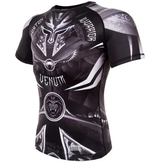 Venum Gladiator 3.0 Short Sleeve Rash Guard on white background