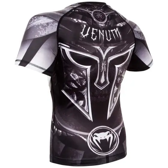 Venum Gladiator 3.0 Short Sleeve Rash Guard on plain background