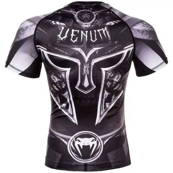 Venum Gladiator 3.0 Short Sleeve Rash Guard in black and red design