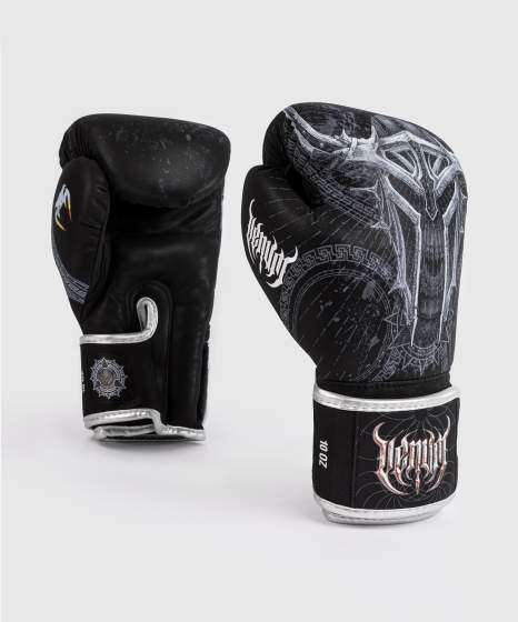 Venum Gladiator 5 0 Boxing Gloves Black Silver 1 Venum Gladiator 5.0 Boxing Gloves on a white background