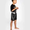 Venum Gorilla Jungle Kids Fightshorts Black White 2 Venum Gorilla Jungle Kids Fightshorts on white background