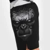 Venum Gorilla Jungle Kids Fightshorts Black White 4 Kids wearing Venum Gorilla Jungle Fightshorts
