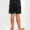 Venum Gorilla Jungle Kids Fightshorts Black White 5 Kids wearing Venum Gorilla Jungle Fightshorts
