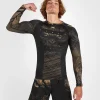 Venum Gorilla Jungle Long Sleeve Rash Guard in action during a training scene.