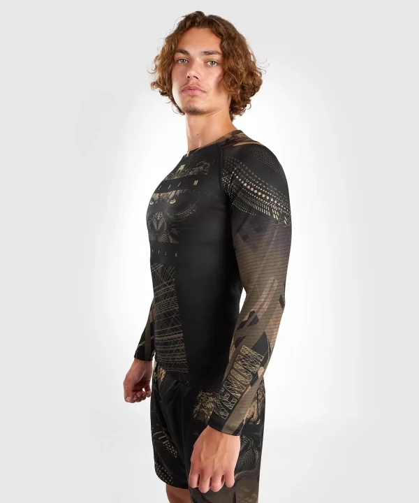 Venum Gorilla Jungle Long Sleeve Rash Guard in action