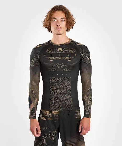 Venum Gorilla Jungle Long Sleeve Rash Guard on a white background