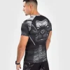 Venum Gorilla Jungle Short Sleeve Rash Guard Black White 2 Venum Gorilla Jungle Short Sleeve Rash Guard on a white background