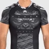 Venum Gorilla Jungle Short Sleeve Rash Guard Black White 3 Venum Gorilla Jungle Short Sleeve Rash Guard on white background.