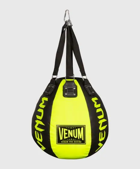 Venum Hurricane Big Ball Punching Bag in an indoor training setting.