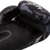 Venum Impact Boxing Gloves Black Grey 3 Venum Impact Boxing Gloves in detailed close-up