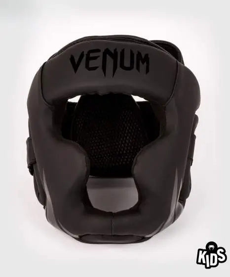 Child in Venum Kids Challenger Headgear Headguard