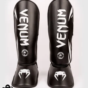 Young athlete wearing Venum Kids Challenger Shin Guards