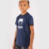Venum Kids Classic T Shirt Navy 2 Child wearing Venum Kids Classic T-Shirt