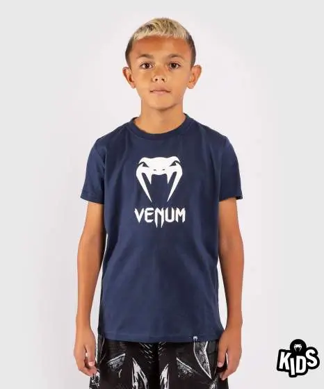 Venum Kids Classic T-Shirt Picture Kid wearing Venum Kids Classic T-Shirt
