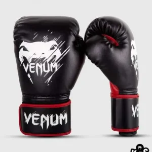 Venum Kids Contender Boxing Gloves in black color