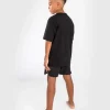 Venum Kids Gorilla Jungle T Shirt Black Sand 3 Kid wearing Venum Kids Gorilla Jungle T-Shirt