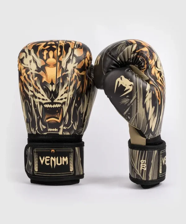 Venum Kids Tiger Boxing Gloves on white background