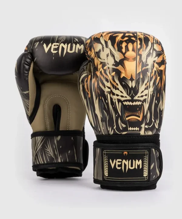 Venum Kids Tiger Boxing Gloves in action