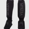 Close-up view of Venum Kontact Cotton Shin Guards