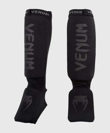 Close-up view of Venum Kontact Cotton Shin Guards