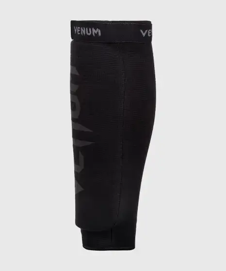 Venum Kontact Cotton Shin Guards No Foot Black 2 Venum Kontact Cotton Shin Guards