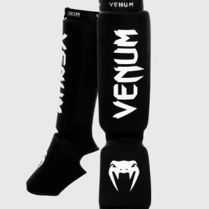 Venum Kontact Cotton Shin Guards in black