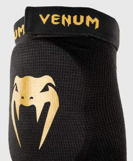 Venum Kontact Elbow Protector Guard Black Gold 3 Venum Kontact Elbow Protector Guard in use