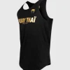 Venum Muay Thai Vt Tank Top Black Gold 1 Venum Muay Thai VT Tank Top in black and gold design