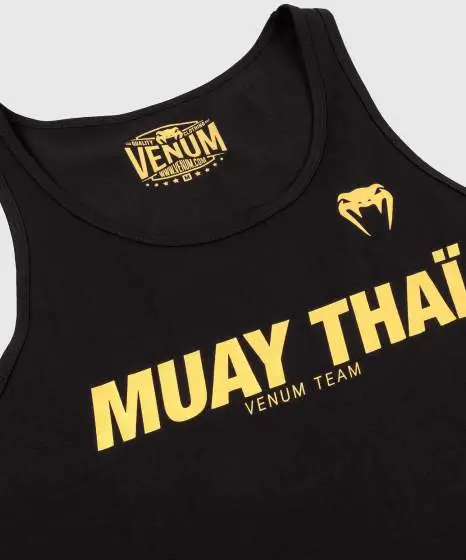 Venum Muay Thai Vt Tank Top Black Gold 3 Venum Muay Thai VT tank top in several different colors