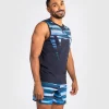 Venum Rapid Snake Head Mens Tank Top Blue 1 Man wearing a Venum Rapid Snake Head Men's Tank Top