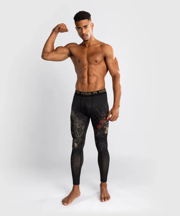 Venum Santa Muerte 5.0 Men's Spats Compression Tights on a white background