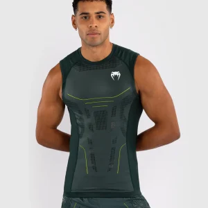 Venum Technical 3.0 Sleeveless Rashguard in black and green