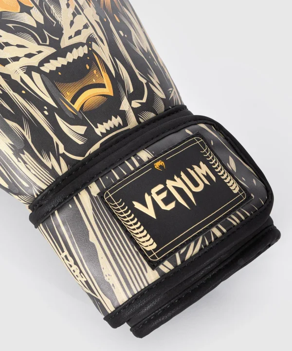 Venum Tiger Boxing Gloves Black Orange 4 Venum Tiger Boxing Gloves in action