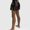 Venum Tiger Kids Muay Thai Shorts Black Orange 2 Kids wearing Venum Tiger Muay Thai Shorts