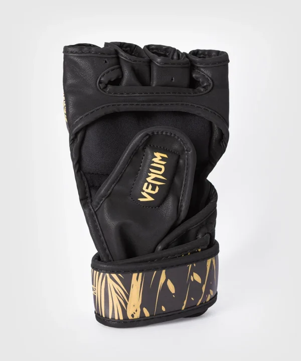 Venum Tiger Mma Gloves Black Orange 1 Venum Tiger MMA Gloves on a neutral background