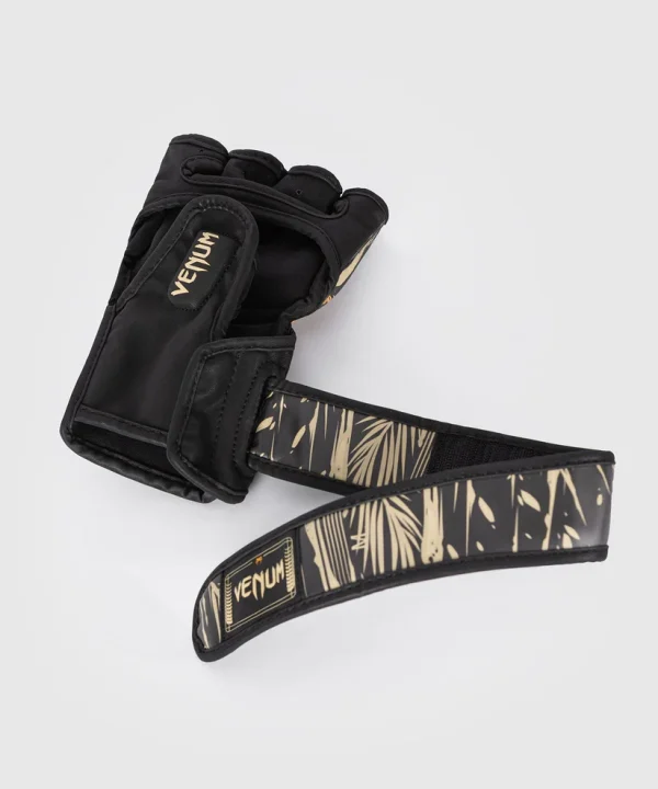 Venum Tiger Mma Gloves Black Orange 4 Venum Tiger MMA Gloves on isolated background