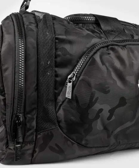 Venum Trainer Lite Sports Duffel Bag Black Camo 3 Venum Trainer Lite Sports Duffel Bag in black color