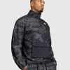 Venum Trooper Mens Half Zip Jacket Black Charcoal 1 Man wearing Venum Trooper Men's Half-Zip Jacket