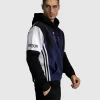 Venum X Tekken 8 Jin Kazama Hoodie Blue Black White 1 Venum x Tekken 8 Jin Kazama Hoodie displayed on a mannequin