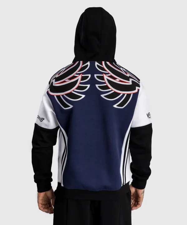 Venum X Tekken 8 Jin Kazama Hoodie Blue Black White 2 Venum x Tekken 8 Jin Kazama Hoodie