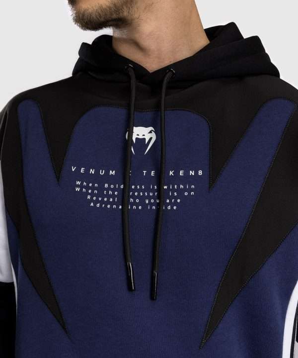 Venum X Tekken 8 Jin Kazama Hoodie Blue Black White 3 Black Venum x Tekken 8 Jin Kazama Hoodie