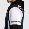 Venum X Tekken 8 Jin Kazama Hoodie Blue Black White 4 Venum x Tekken 8 Jin Kazama Hoodie with detailed design.