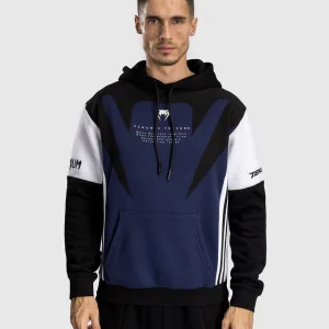 Venum x Tekken 8 Jin Kazama Hoodie in black with graphic design accents.