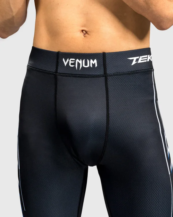 Venum X Tekken 8 Jin Kazama Spats Compression Tights Blue Black White 4 Venum x Tekken 8 Jin Kazama Spats Compression Tights
